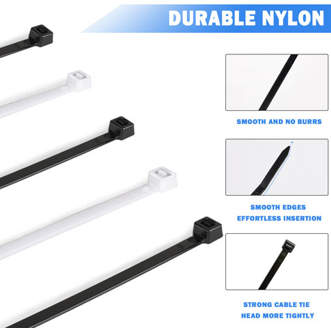 12 Inch Zip Tie 4.8*300 mm Nylon Cable Ties Factory Provide - China Nylon Cable  Tie, Cable Tie