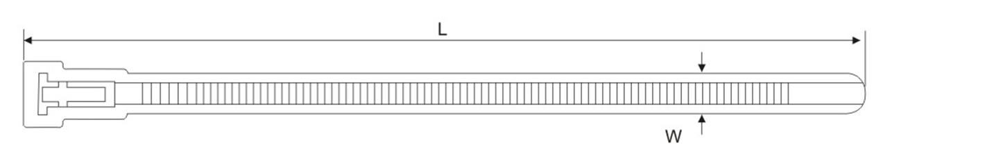 Drawings of Releasable Cable Ties