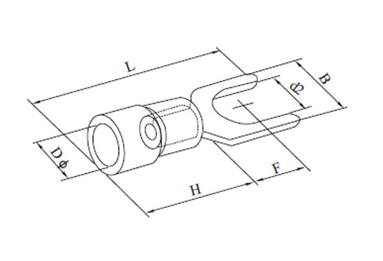 Drawings of Insulated Spade Terminals