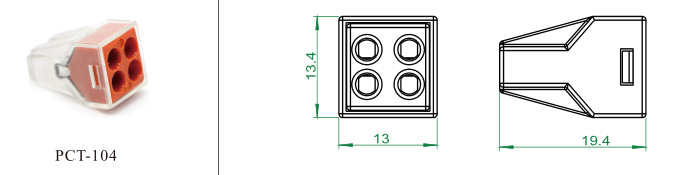 electrical push in wire connectors 